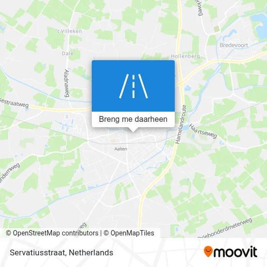 Servatiusstraat kaart