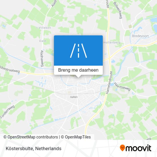 Köstersbulte kaart