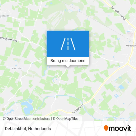 Debbinkhof kaart