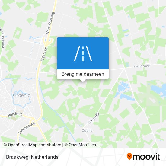 Braakweg kaart