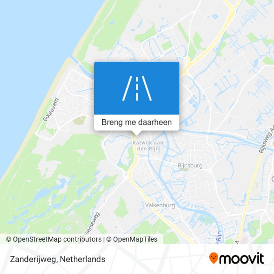 Zanderijweg kaart