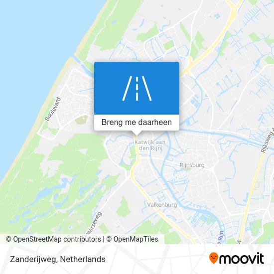 Zanderijweg kaart