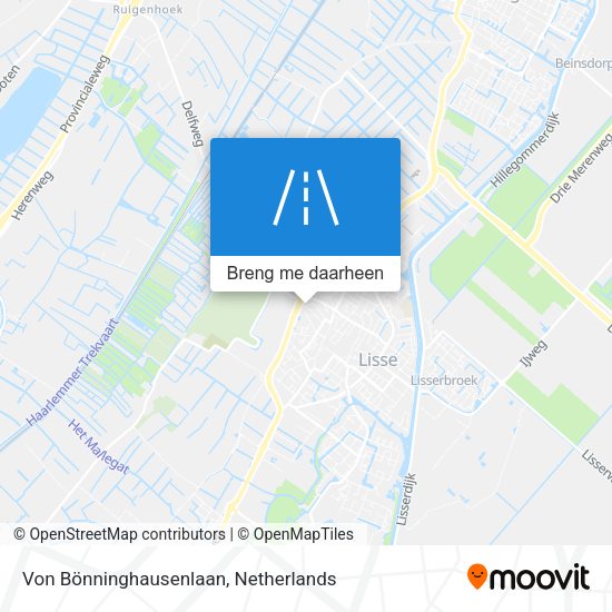 Von Bönninghausenlaan kaart