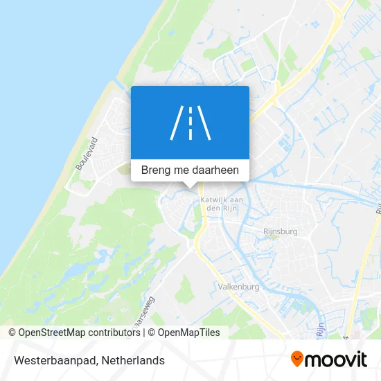 Westerbaanpad kaart