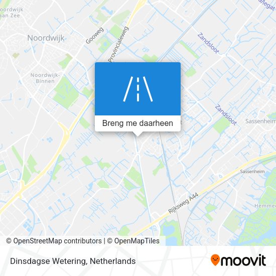 Dinsdagse Wetering kaart