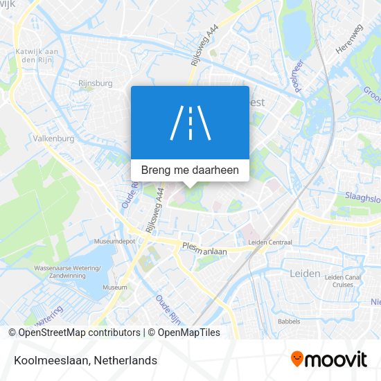 Koolmeeslaan kaart