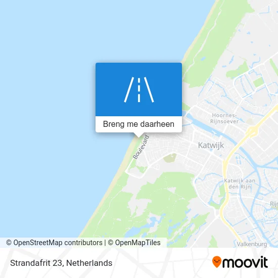 Strandafrit 23 kaart