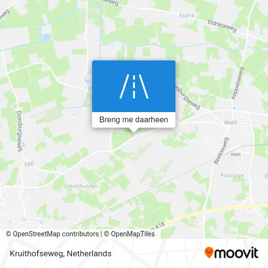 Kruithofseweg kaart