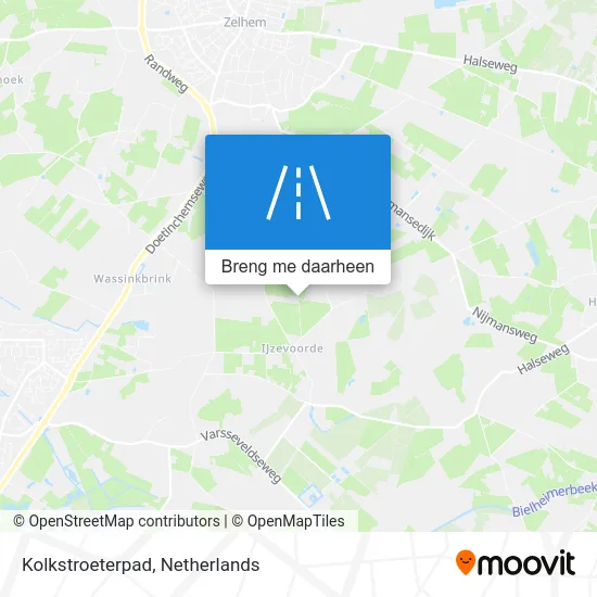 Kolkstroeterpad kaart