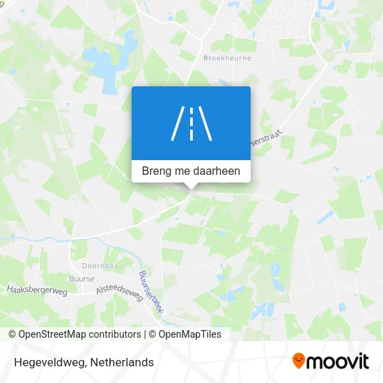 Hegeveldweg kaart
