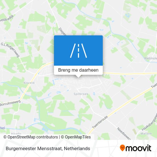 Burgemeester Mensstraat kaart
