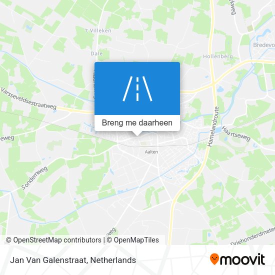 Jan Van Galenstraat kaart