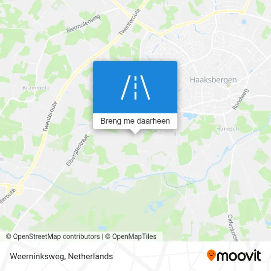 Weerninksweg kaart