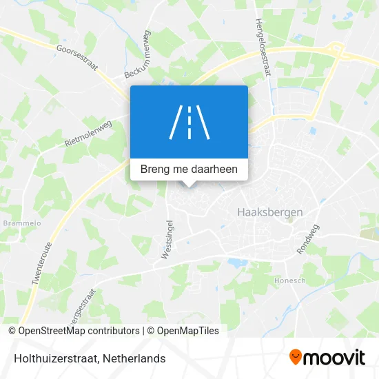 Holthuizerstraat kaart