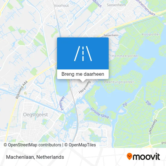 Machenlaan kaart