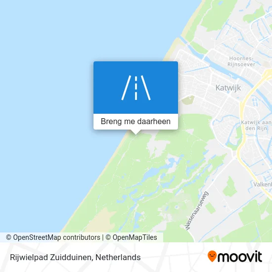 Rijwielpad Zuidduinen kaart