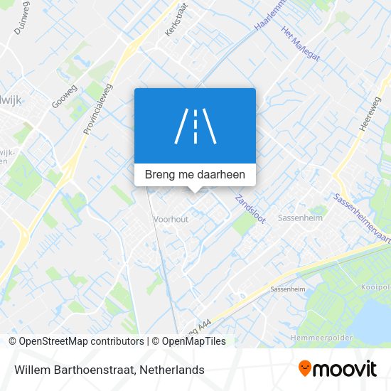 Willem Barthoenstraat kaart