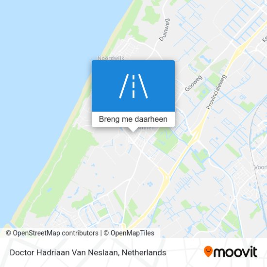 Doctor Hadriaan Van Neslaan kaart