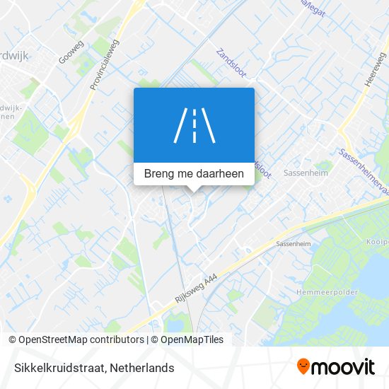 Sikkelkruidstraat kaart