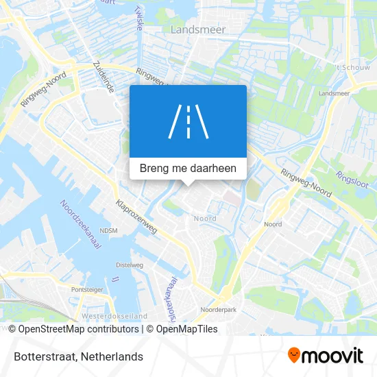 Botterstraat kaart