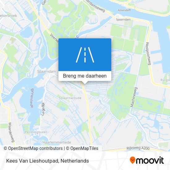 Kees Van Lieshoutpad kaart