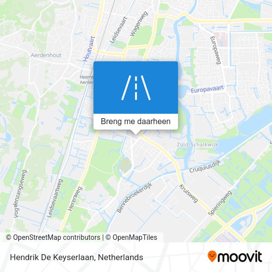 Hendrik De Keyserlaan kaart