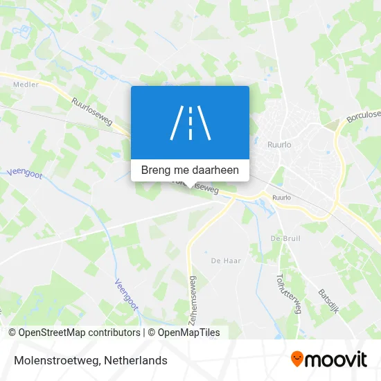 Molenstroetweg kaart