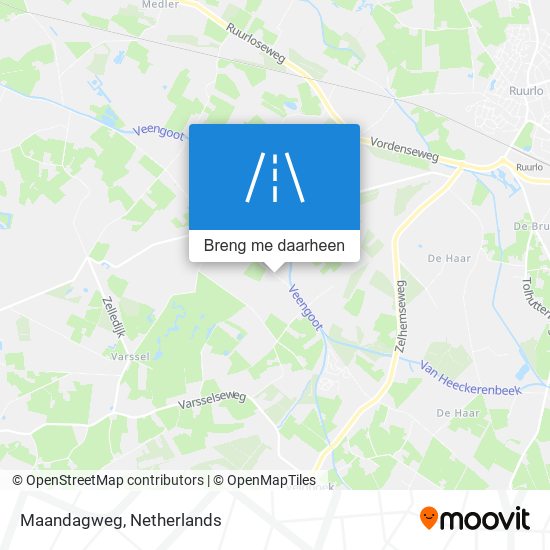 Maandagweg kaart