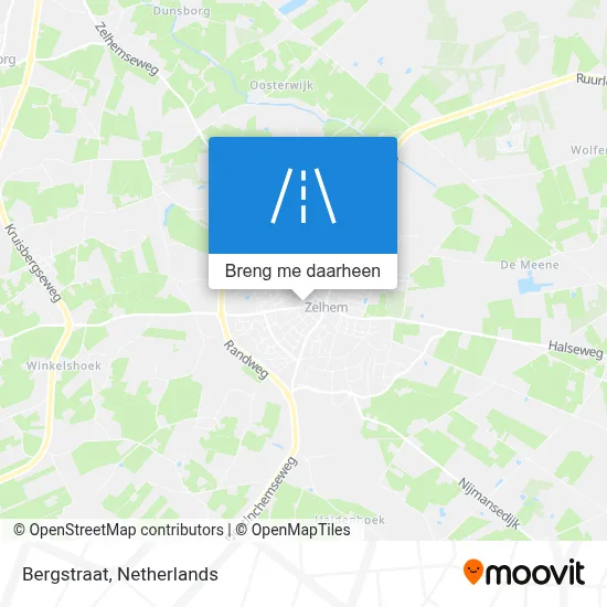 Bergstraat kaart