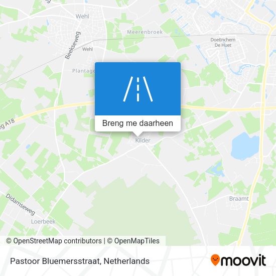 Pastoor Bluemersstraat kaart