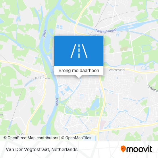 Van Der Vegtestraat kaart