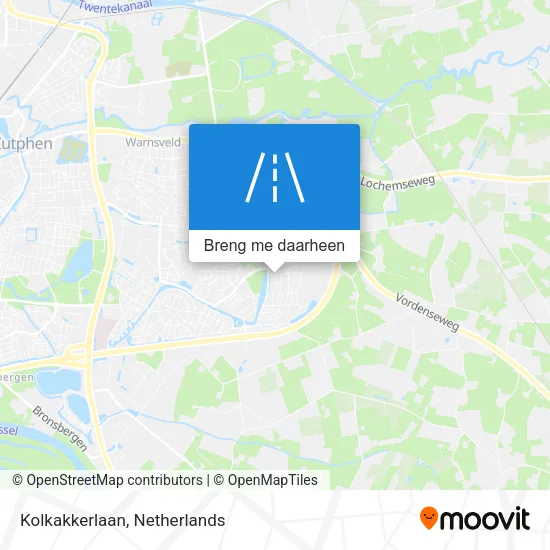 Kolkakkerlaan kaart
