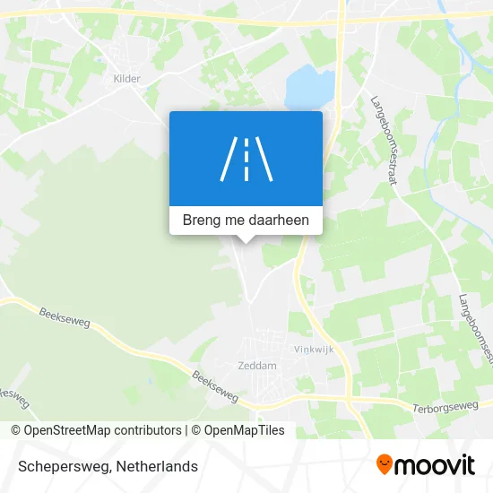 Schepersweg kaart