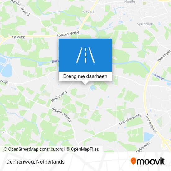 Dennenweg kaart