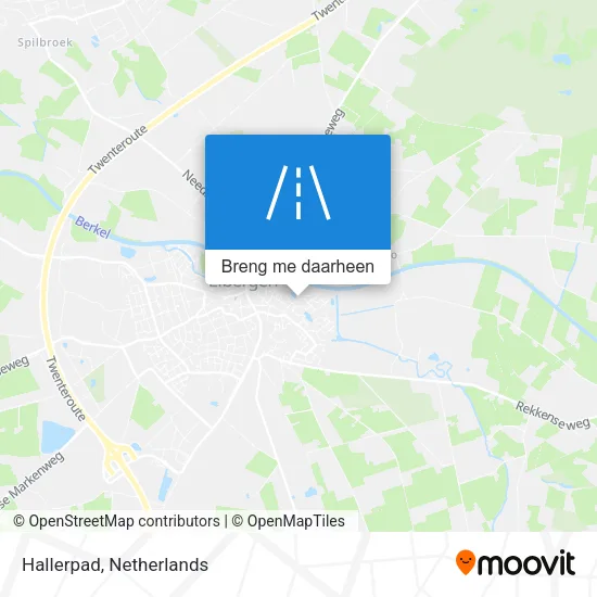 Hallerpad kaart