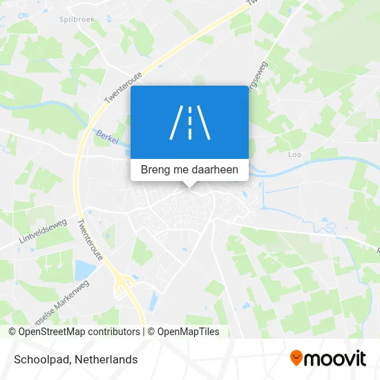 Schoolpad kaart