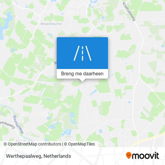 Werthepaalweg kaart