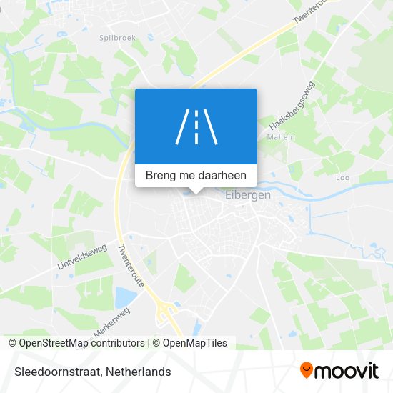 Sleedoornstraat kaart