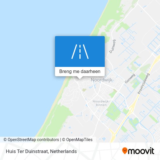 Huis Ter Duinstraat kaart