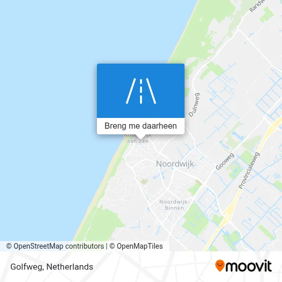Golfweg kaart