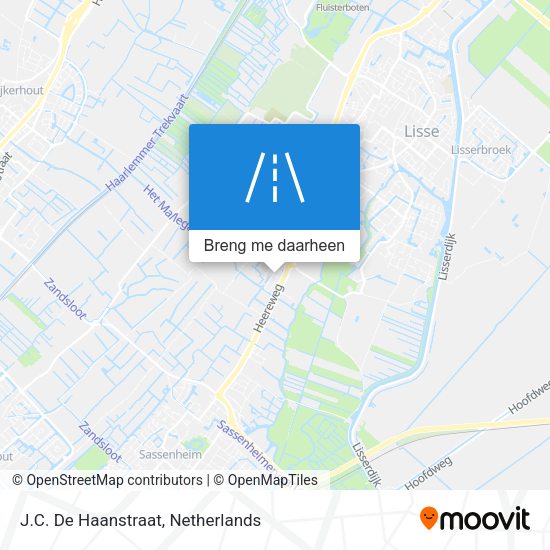 J.C. De Haanstraat kaart