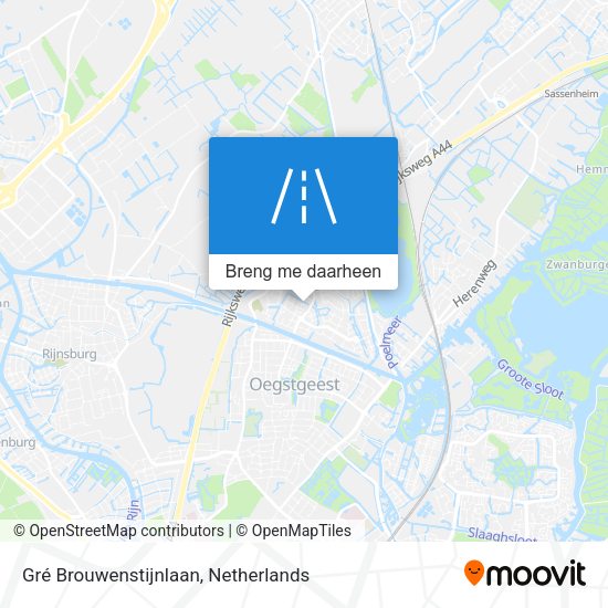 Gré Brouwenstijnlaan kaart