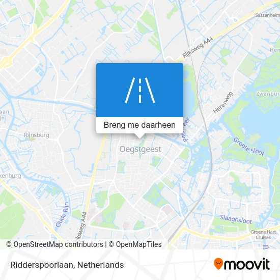 Ridderspoorlaan kaart