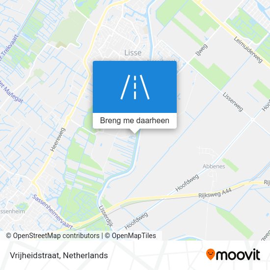 Vrijheidstraat kaart