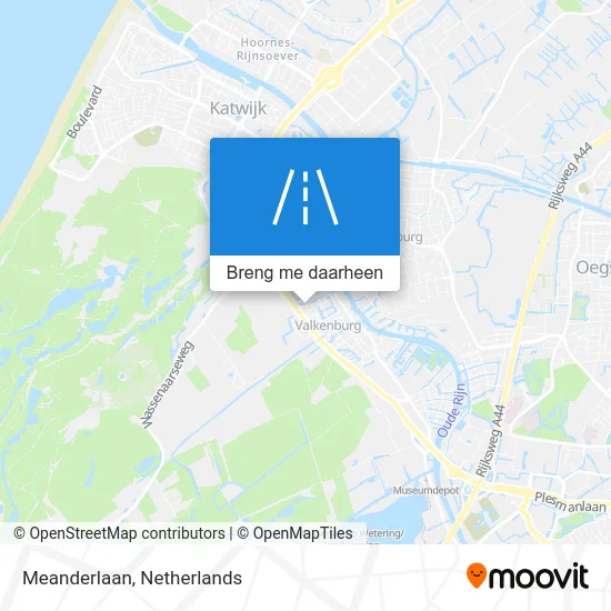 Meanderlaan kaart