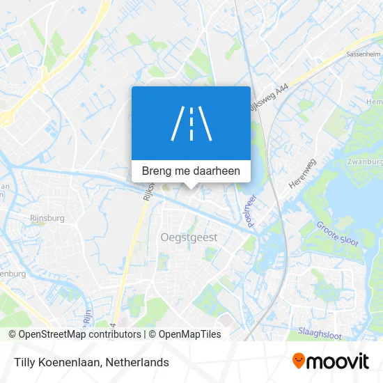 Tilly Koenenlaan kaart