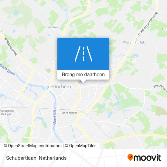 Schubertlaan kaart