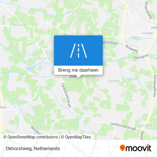 Okhorstweg kaart