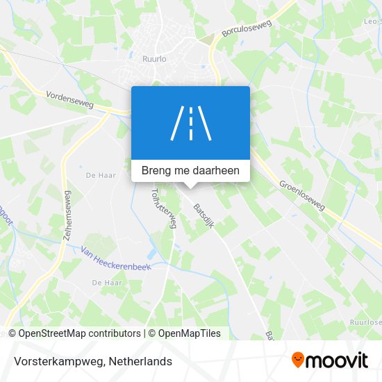 Vorsterkampweg kaart