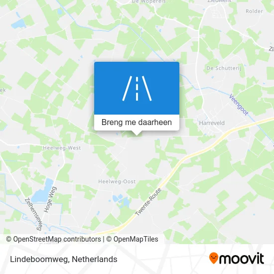Lindeboomweg kaart